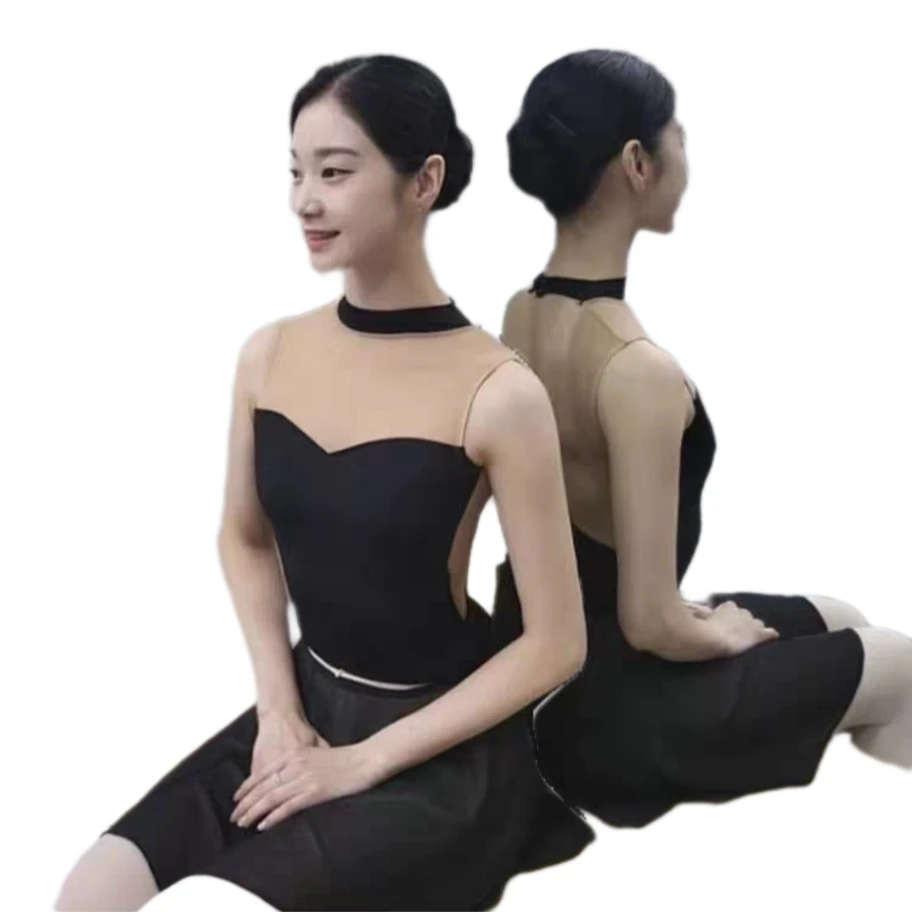 Women Ballet Mesh fabric Short Sleeve Dance Leotard Tank, Hollow Back Dancewear
Women Ballet Mesh fabric Short Sleeve Dance Leotard Tank, Hollow Back Dancewear