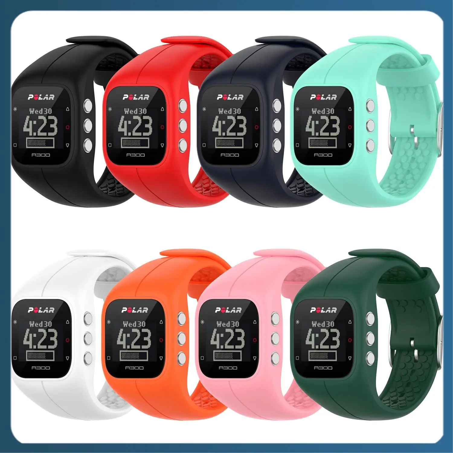 Y22A-Silicone Watch Band Adjustable Wrist Strap Wristband Replacement For Polar A300 Smart Watch
Y22A-Silicone Watch Band Adjustable Wrist Strap Wristband Replacement For Polar A300 Smart Watch