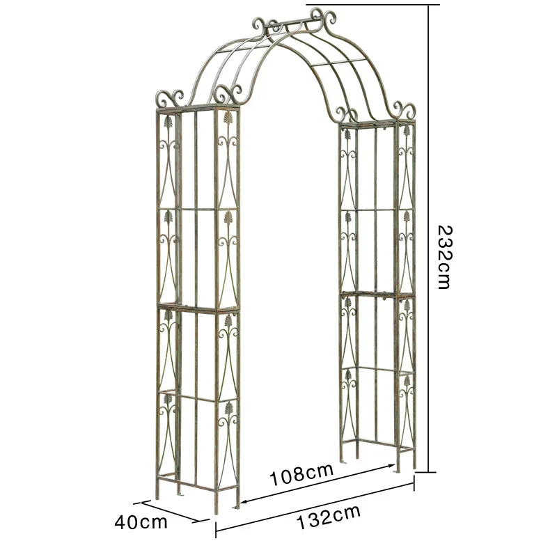 Export order European style old outdoor wrought iron arch flower stand courtyard arched plant bracket outdoor garden climbing
Export order European style old outdoor wrought iron arch flower stand courtyard arched plant bracket outdoor garden climbing