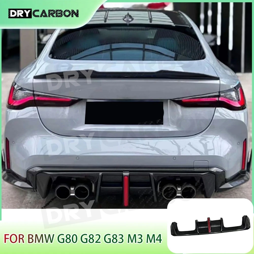 Dry Carbon Fiber Rear Bumper Diffuser Lip Spoiler for BMW G80 G82 G83 M3 M4 2021+ FRP Body Kits Accessories
Dry Carbon Fiber Rear Bumper Diffuser Lip Spoiler for BMW G80 G82 G83 M3 M4 2021+ FRP Body Kits Accessories