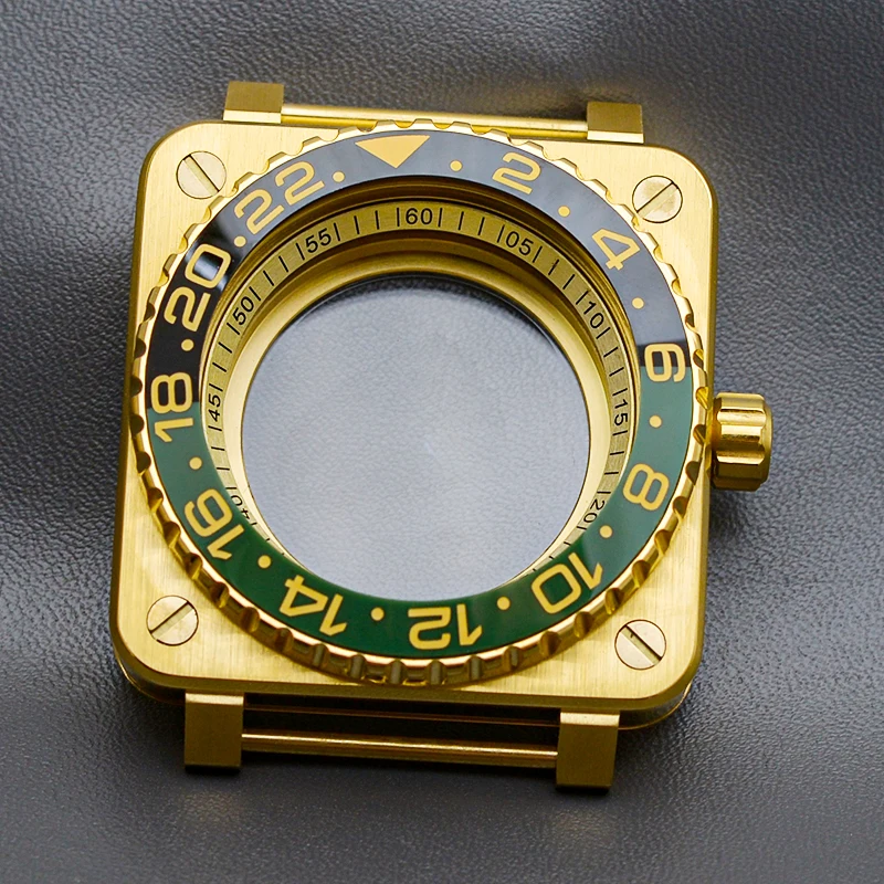 Gold Watch Acessories New Square Diver Men's Watch Case With Sapphire Glass 316 Stainless Steel Fit NH35 NH36 Automatic Movement
Gold Watch Acessories New Square Diver Men's Watch Case With Sapphire Glass 316 Stainless Steel Fit NH35 NH36 Automatic Movement