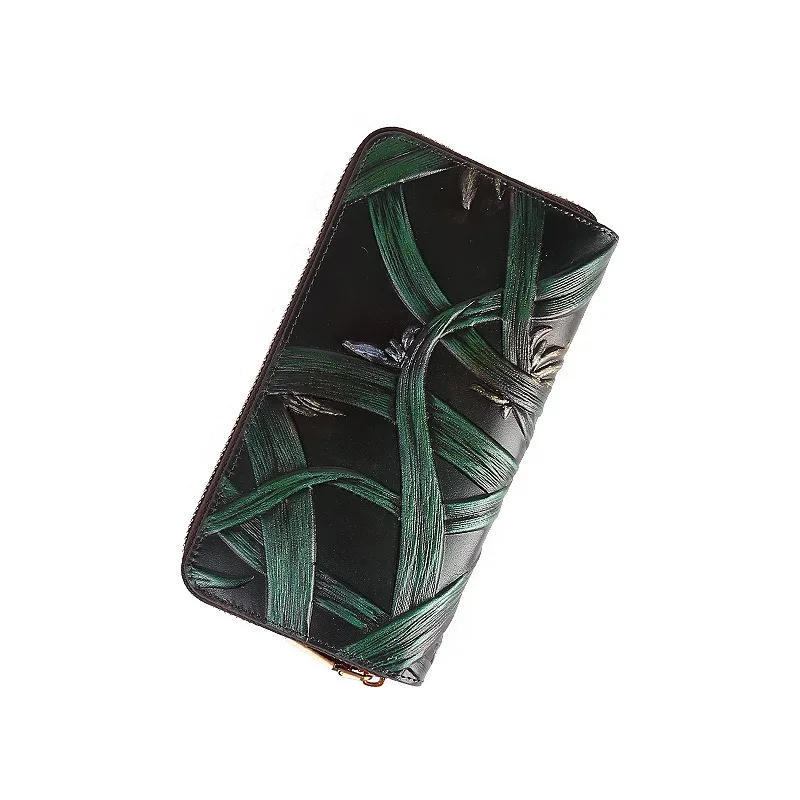Nesitu Highend Vintage Flower Green Coffee Blue Green Top Grain Genuine Leather Women Clutch Wallet Lady Phone Purse M9737
Nesitu Highend Vintage Flower Green Coffee Blue Green Top Grain Genuine Leather Women Clutch Wallet Lady Phone Purse M9737