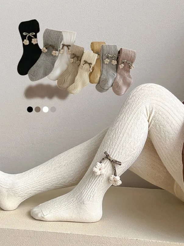 Spring 2026 Fashionable 3D Flower Patterned Girls Tights Versatile Base Layer Pants for Little Kids High Waist Straight Leg T...
Spring 2026 Fashionable 3D Flower Patterned Girls Tights Versatile Base Layer Pants for Little Kids High Waist Straight Leg T...