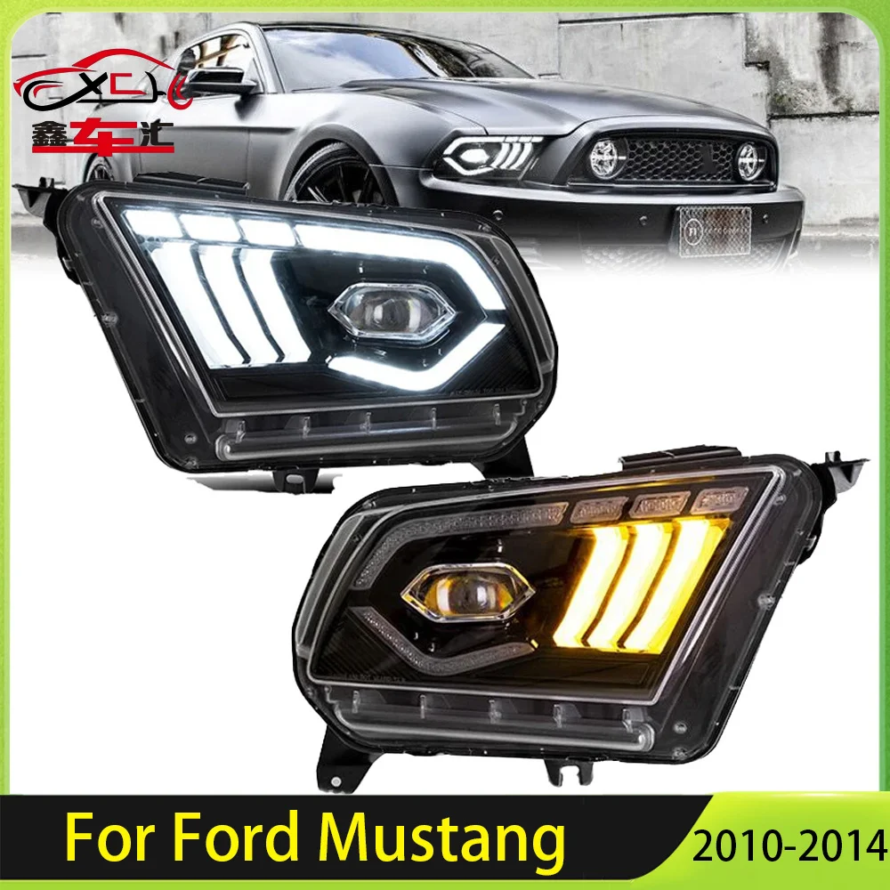 XCH 2PCS Full LED Projector Headlights DRL Amber Turn Signal For Ford Mustang 2010 2011 2012 2013 2014 Car Accessories
XCH 2PCS Full LED Projector Headlights DRL Amber Turn Signal For Ford Mustang 2010 2011 2012 2013 2014 Car Accessories