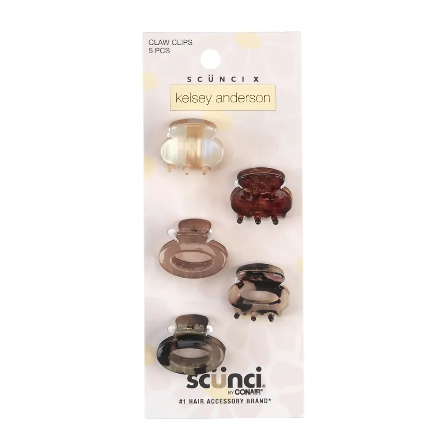 x Kelsey Anderson Tortoiseshell Print Mini Claw Clips Multicolor 5 Count
x Kelsey Anderson Tortoiseshell Print Mini Claw Clips Multicolor 5 Count