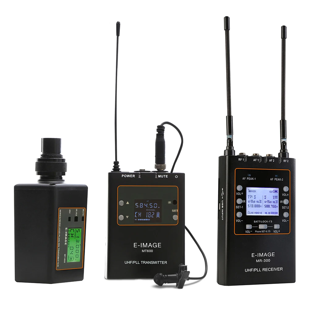 E-IMAGE MTR-S2 UHF беспроводной камерный передатчик и микрофон приемника для интервью
E-IMAGE MTR-S2 UHF беспроводной камерный передатчик и микрофон приемника для интервью