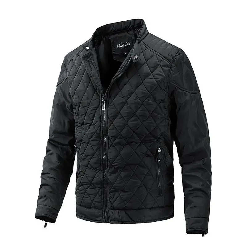 2023 Autumn And Winter Men's Lightweight Cotton Coat Casual Diamond Standing Neck Coat Fashion Cotton Coat Men's Coat
2023 Autumn And Winter Men's Lightweight Cotton Coat Casual Diamond Standing Neck Coat Fashion Cotton Coat Men's Coat