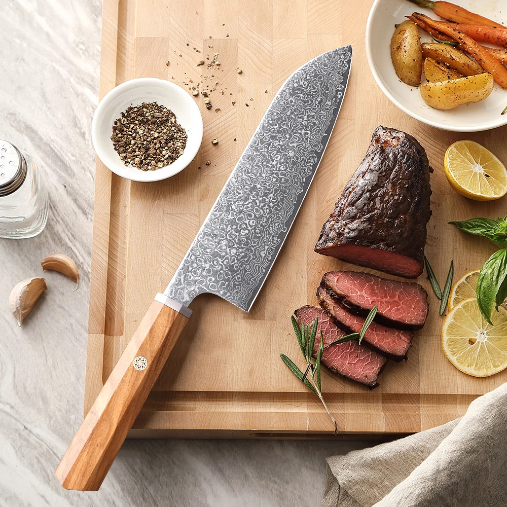 MOSTODOZO 7" Japanese Hand Forged Santoku Knife Damascus Steel Professional Chef Knives Kitchen Utility Cleaver Cooking Tools
MOSTODOZO 7" Japanese Hand Forged Santoku Knife Damascus Steel Professional Chef Knives Kitchen Utility Cleaver Cooking Tools