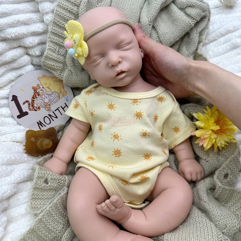 45cm Unpainted Girl Silicone Reborn Baby Full Soft Weighted Doll Educational Prop Realistic Details for Artist Collector
45cm Unpainted Girl Silicone Reborn Baby Full Soft Weighted Doll Educational Prop Realistic Details for Artist Collector