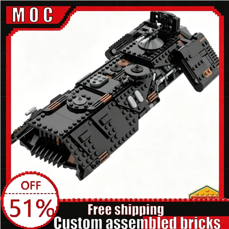 511 Parts MOC Dark Sky Fighter SpaceCraft Building Blocks Model DIY Assembly Educational Toys Creative Collection Display Gifts
511 Parts MOC Dark Sky Fighter SpaceCraft Building Blocks Model DIY Assembly Educational Toys Creative Collection Display Gifts