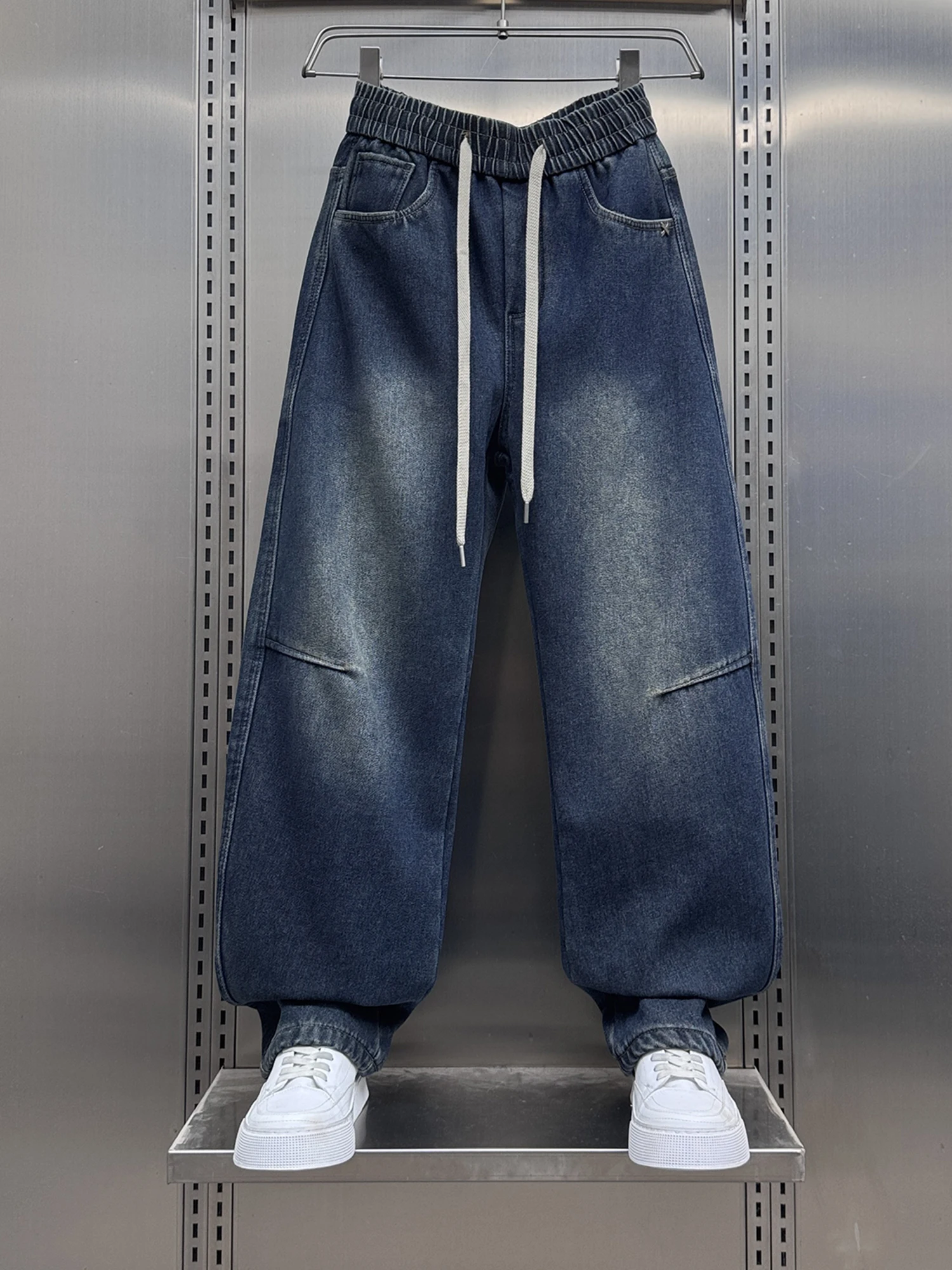 Waed out Lazy American Sle Jeans Men's Patchwork Trendy Fce Lined Thiened Knife Casual Pants Winter
Waed out Lazy American Sle Jeans Men's Patchwork Trendy Fce Lined Thiened Knife Casual Pants Winter