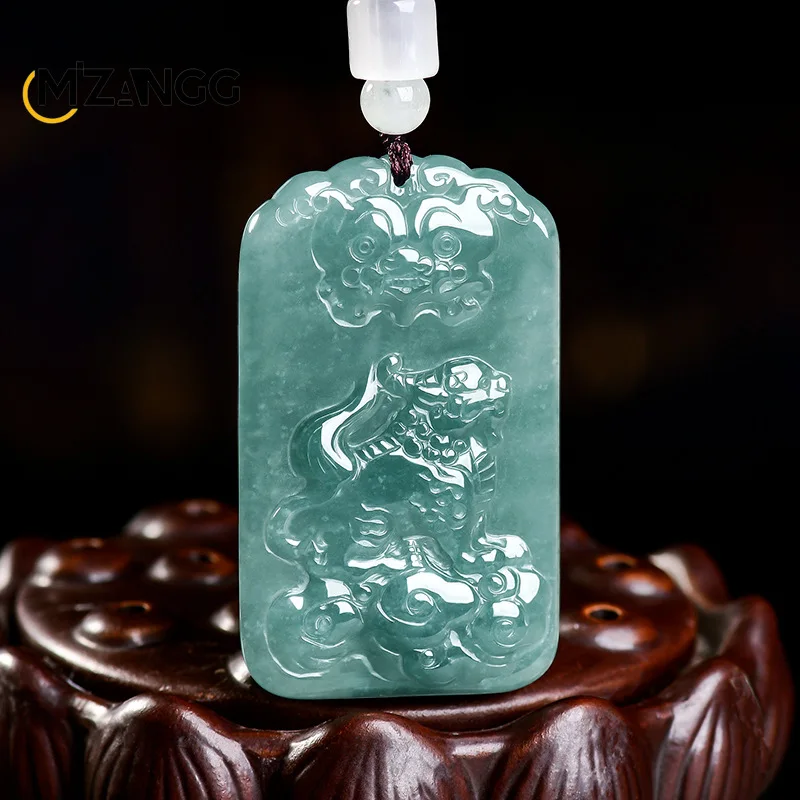 Natural Grade A Jadeite Blue Water Pi Xiu Pendant Stylish and Exquisite Ice-Type Jade Necklace Men & Women Perfect Holiday Gift
Natural Grade A Jadeite Blue Water Pi Xiu Pendant Stylish and Exquisite Ice-Type Jade Necklace Men & Women Perfect Holiday Gift