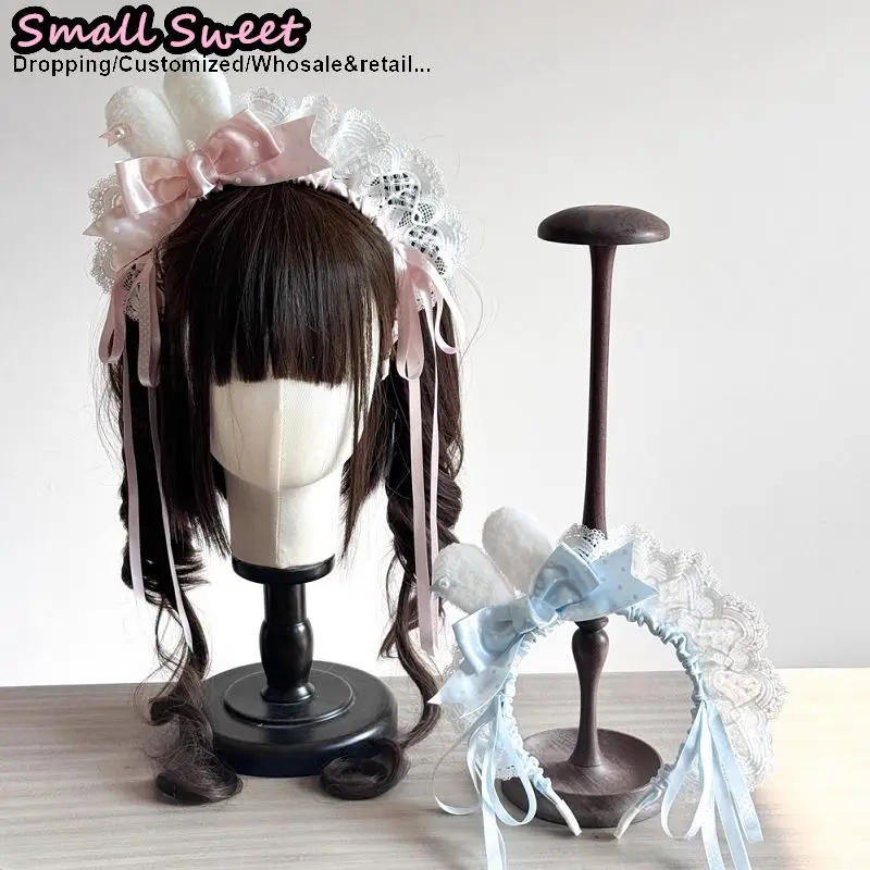 Женская готическая Лолита Harajuku Y2K для девочек в горошек с бантом и цветочным кружевом, повязка для волос с рюшами, обруч для волос с кроличьими ушками, милая повязка на голову
Женская готическая Лолита Harajuku Y2K для девочек в горошек с бантом и цветочным кружевом, повязка для волос с рюшами, обруч для волос с кроличьими ушками, милая повязка на голову