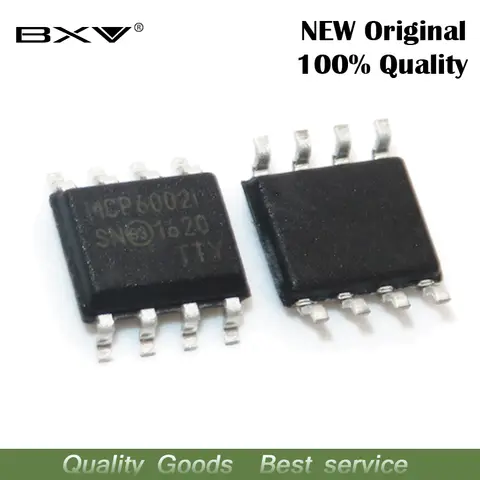 10 Uds MCP6002-I/SN SOP8 MCP6002-I SOP MCP6002 SOP-8 SMD nuevo y original IC