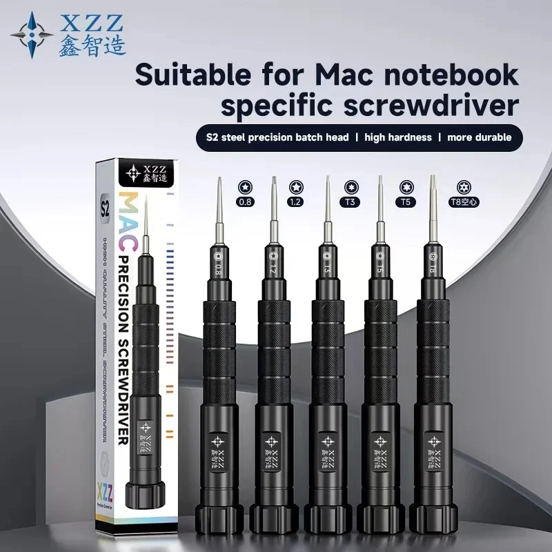 XZZ Specific Screwdriver for Mac Notebook S2 steel Precision Batch Head 0.8/1.2/T3/T5/T8 Stong Magnetic Easily Adsorbs
XZZ Specific Screwdriver for Mac Notebook S2 steel Precision Batch Head 0.8/1.2/T3/T5/T8 Stong Magnetic Easily Adsorbs