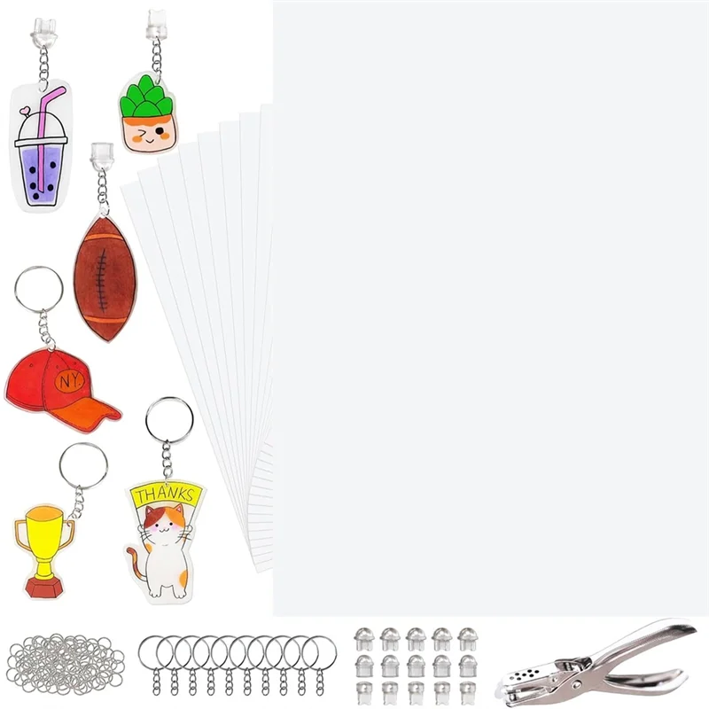 A34R Shrink Paper Kit-142PCS Shrink Plastic Sheets(16PCS Of 7.9" X 5.7") For Phone Charms, Mini Crafts, For Kids, Teens& Adults
A34R Shrink Paper Kit-142PCS Shrink Plastic Sheets(16PCS Of 7.9" X 5.7") For Phone Charms, Mini Crafts, For Kids, Teens& Adults