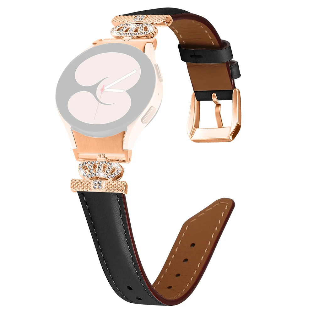 Watch Band for Samsung Galaxy Watch6 40mm 44mm / Watch6 Classic 43mm 47mm Rhinestone Crown Connector Bracelet with Rose Gold Buc
Watch Band for Samsung Galaxy Watch6 40mm 44mm / Watch6 Classic 43mm 47mm Rhinestone Crown Connector Bracelet with Rose Gold Buc