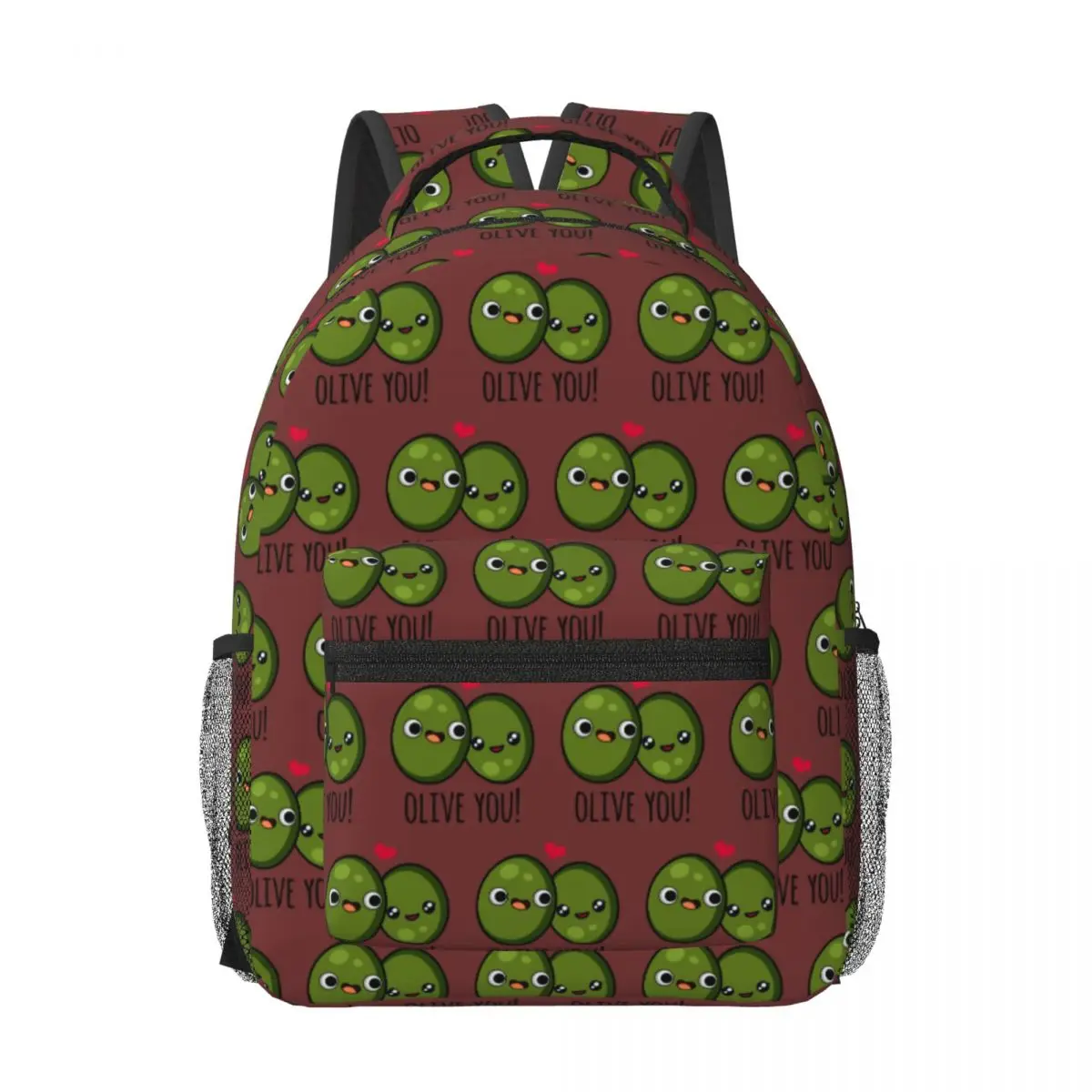 Olive You Funny Olive Pun Woman Backpacks Boys Girls Bookbag Children School Bags Portability Laptop Rucksack Shoulder Bag
Olive You Funny Olive Pun Woman Backpacks Boys Girls Bookbag Children School Bags Portability Laptop Rucksack Shoulder Bag