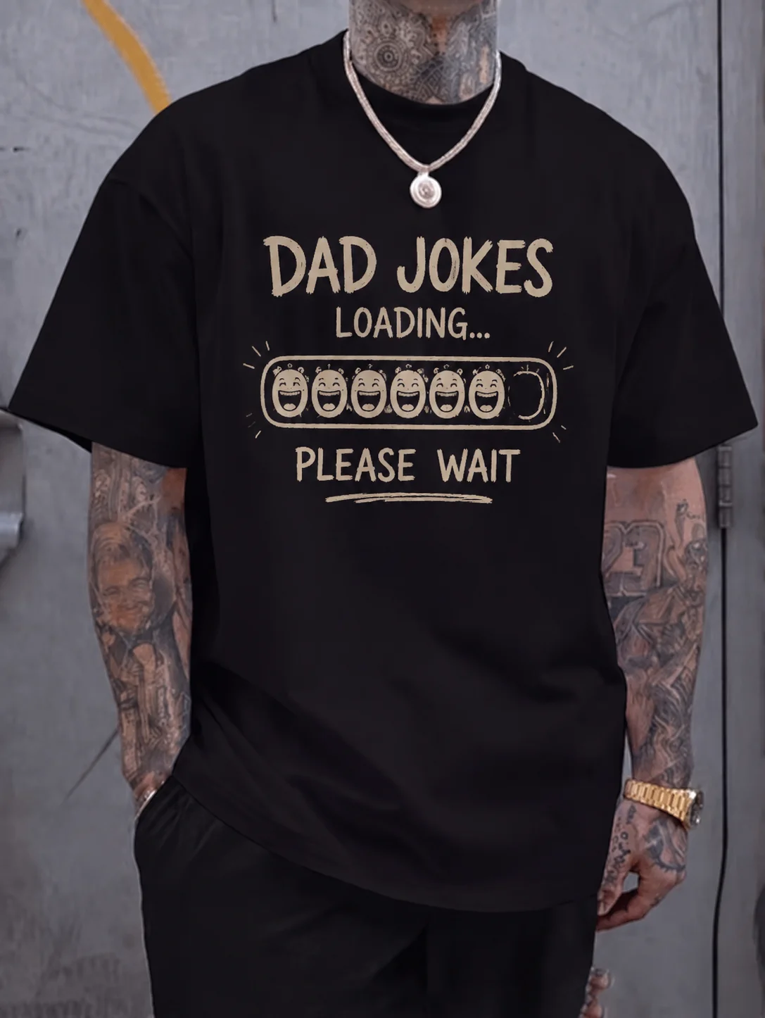 Men Graphic t Shirt Short Sleeve Classic Fit Dad Tee Humor Print Loading Bar Vintage Distressed Graphic Streetwear Outdoor
Men Graphic t Shirt Short Sleeve Classic Fit Dad Tee Humor Print Loading Bar Vintage Distressed Graphic Streetwear Outdoor