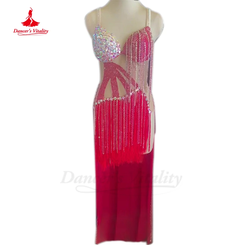 Belly Dance Costume Set Women Customsized Stones Bra Tassel Dress Shaabi Balady Performance Clothing Children Oriental Dresses
Belly Dance Costume Set Women Customsized Stones Bra Tassel Dress Shaabi Balady Performance Clothing Children Oriental Dresses