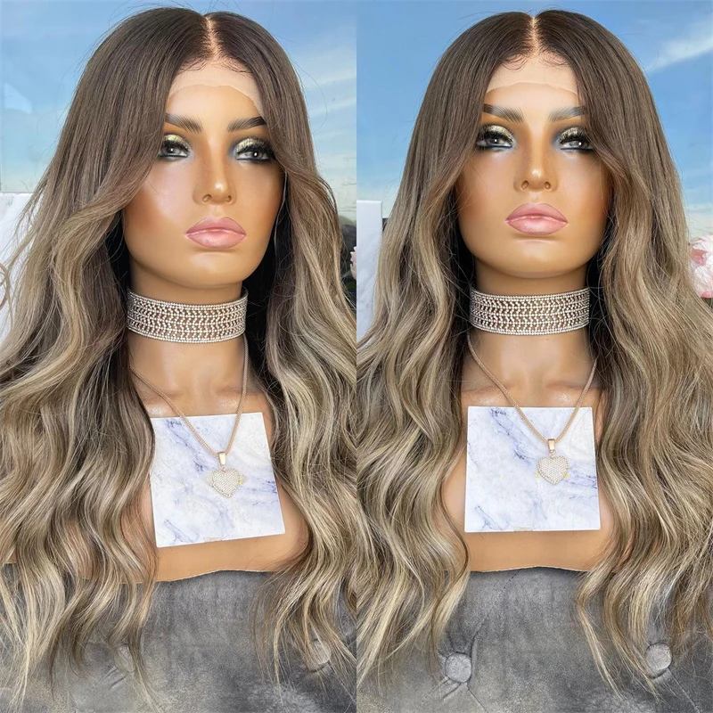 FENJUN Brazilian Vrign Human Hair HD Lace Frontal Wig for Women Chocolate Brown Highlight Color Body Wave Wigs Bleached Knots
FENJUN Brazilian Vrign Human Hair HD Lace Frontal Wig for Women Chocolate Brown Highlight Color Body Wave Wigs Bleached Knots
