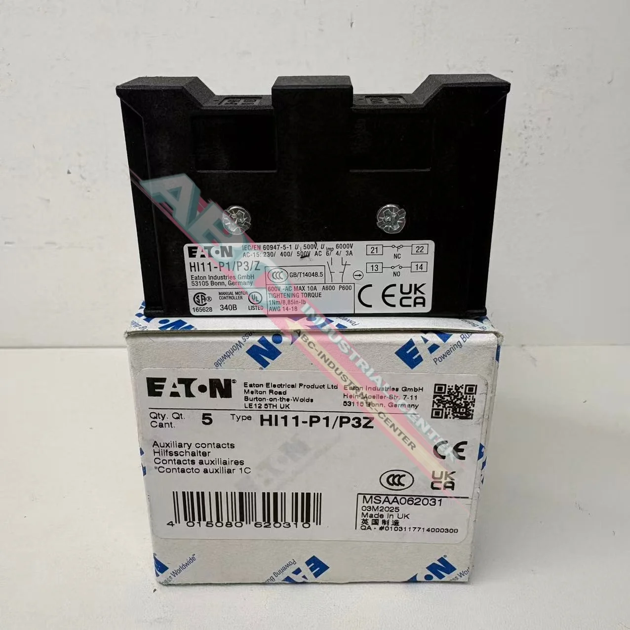 HI11-P1-P3Z Isolating switch auxiliary contact New in box
HI11-P1-P3Z Isolating switch auxiliary contact New in box