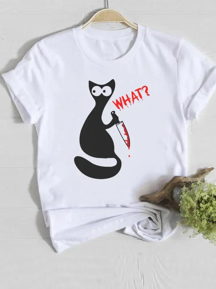Print Tee Clothing Lady Fall Autumn Halloween Thanksgiving Cat Style Cute Trend Women Pumpkin Graphic Ladies Style T T-shirts
Print Tee Clothing Lady Fall Autumn Halloween Thanksgiving Cat Style Cute Trend Women Pumpkin Graphic Ladies Style T T-shirts