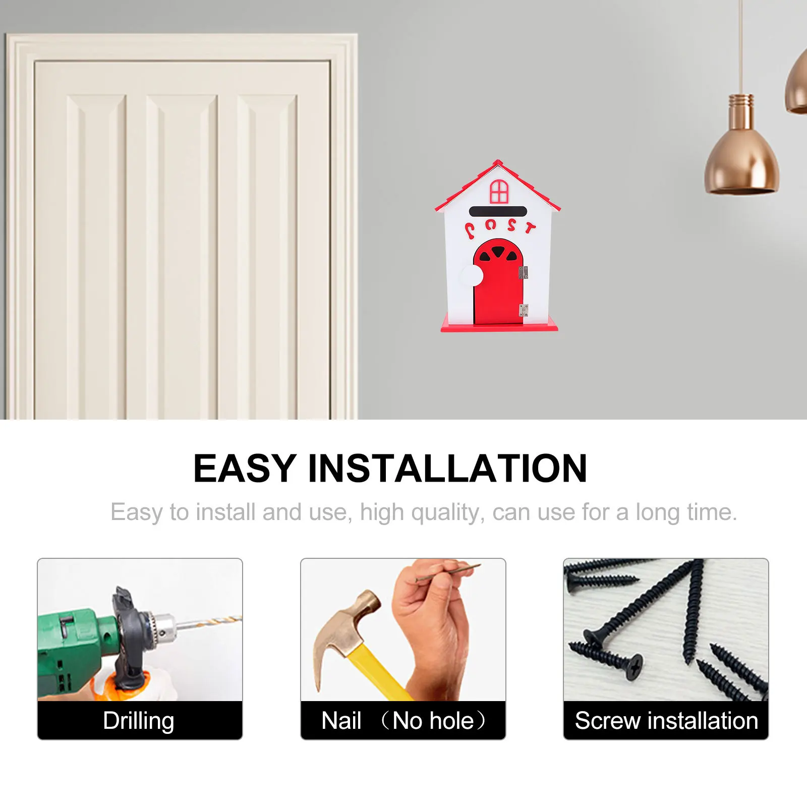 Wood Post Box Wall Mounted Durable Decorative Mail Letter Box for School Home Suggestion Complaint Wood Mailbox 
Wood Post Box Wall Mounted Durable Decorative Mail Letter Box for School Home Suggestion Complaint Wood Mailbox