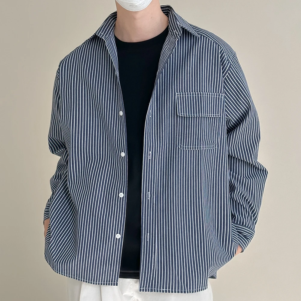 Casual Vacation Look Striped Long Sleeve Spring Autumn Top Daily Wear Shirt Holiday Casual Wear Lapel Neckline
Casual Vacation Look Striped Long Sleeve Spring Autumn Top Daily Wear Shirt Holiday Casual Wear Lapel Neckline