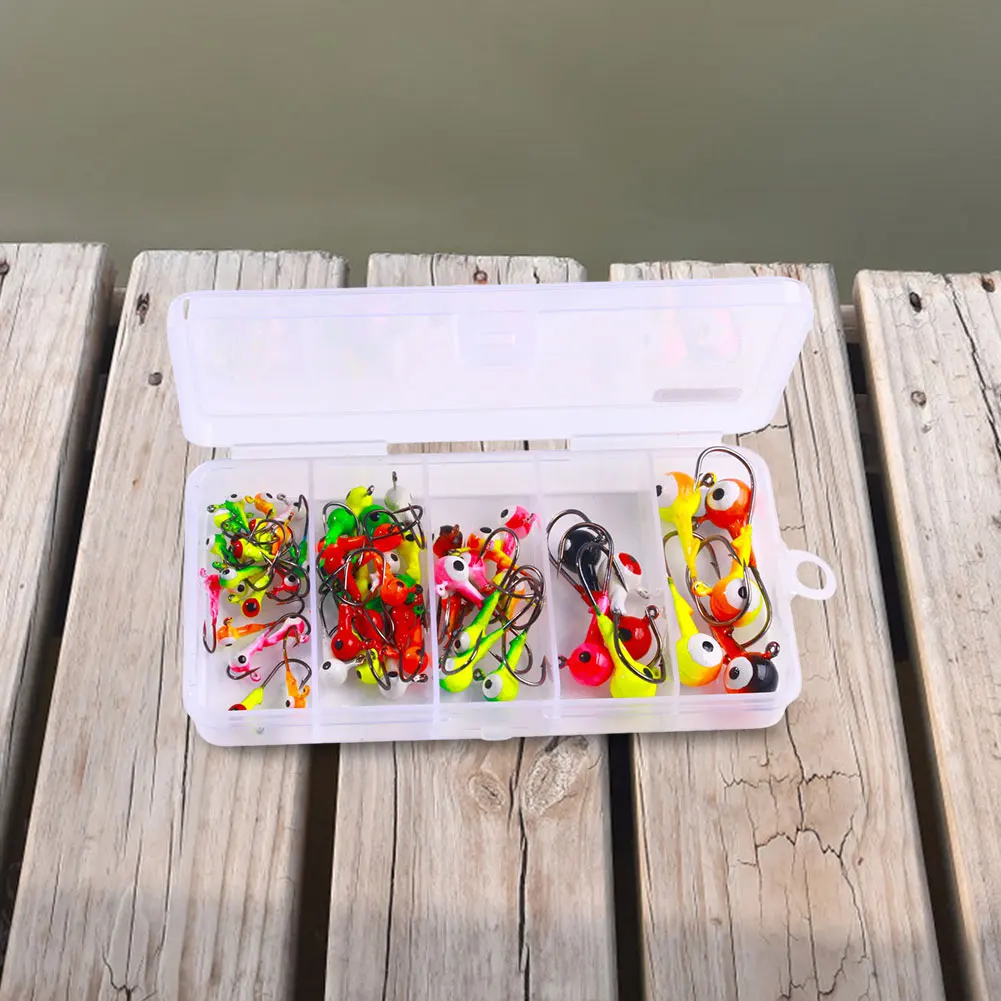 60/75Pcs Fishing Hooks Set Barbed Jig Head Hooks Metal Jig Hooks for Soft Lure Worm Fishing Fishhook
60/75Pcs Fishing Hooks Set Barbed Jig Head Hooks Metal Jig Hooks for Soft Lure Worm Fishing Fishhook