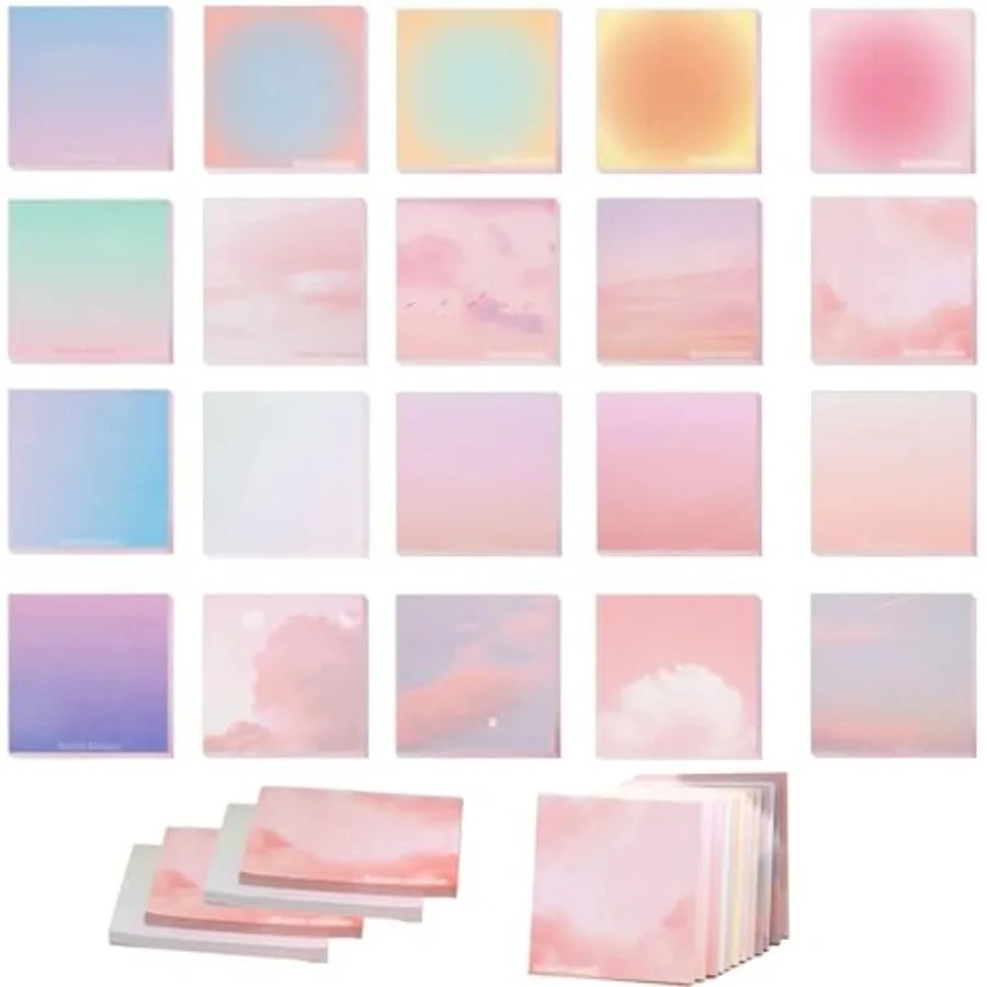 1000pcs Sticky Note Pads, 3.15 x 3.15 Inch Watercolor Self-Stick Notes Memo Note Pads for Study Office Home Gradient Color
1000pcs Sticky Note Pads, 3.15 x 3.15 Inch Watercolor Self-Stick Notes Memo Note Pads for Study Office Home Gradient Color