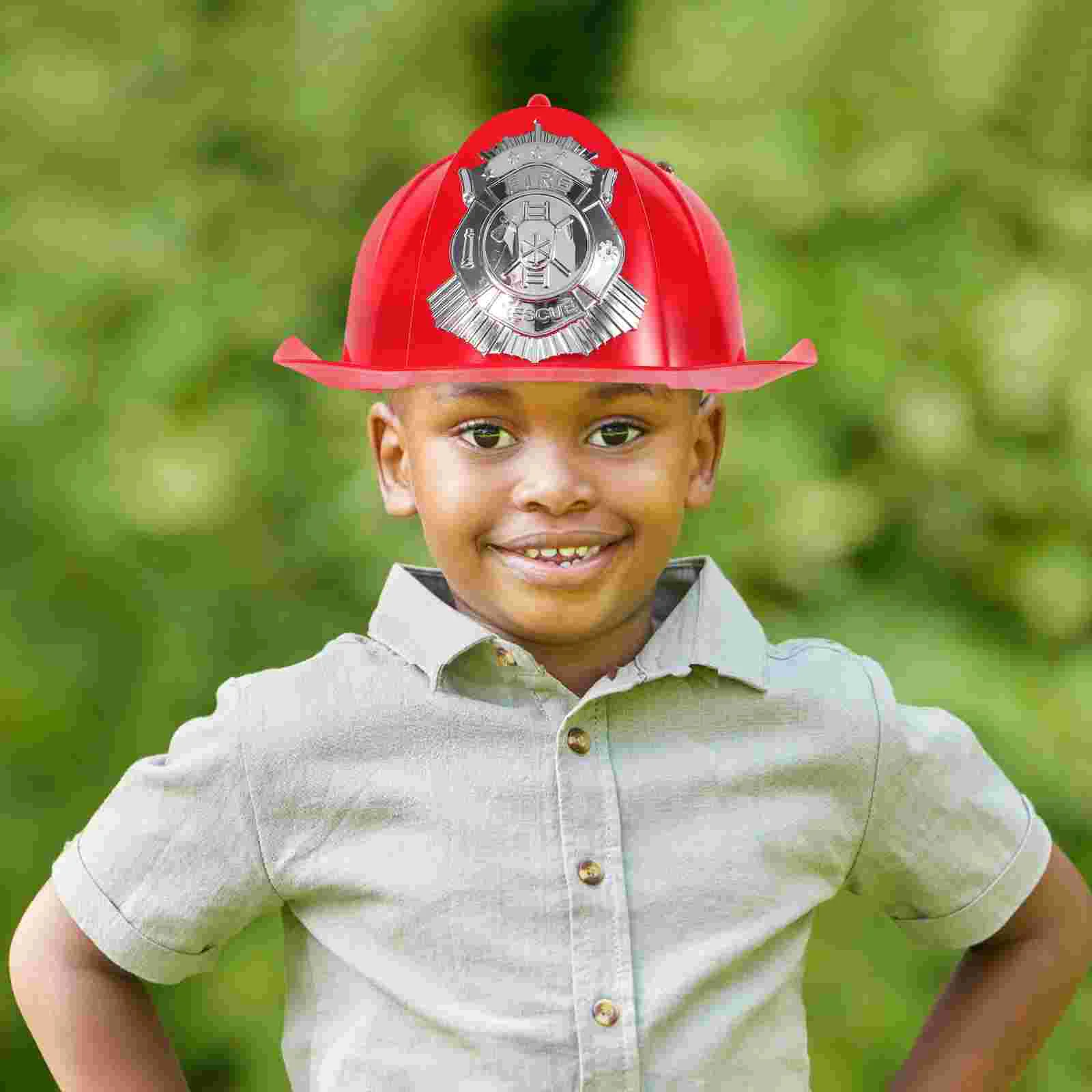 Plastic Firefighter Hat for Kids Red Children's Fireman Role Play Toy Cosplay Prop Halloween Birthday Party
Plastic Firefighter Hat for Kids Red Children's Fireman Role Play Toy Cosplay Prop Halloween Birthday Party
