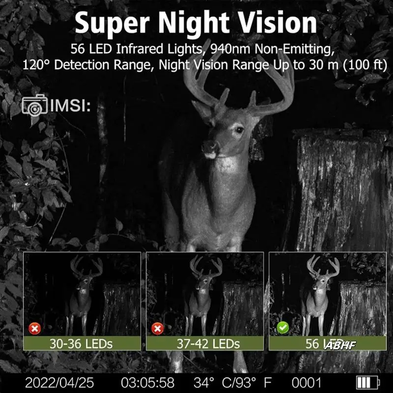 50MP 4K Video Trail Camera With Night Vision,0.3S Motion Activation,Waterproof For Outdoor Huntingand Garden Monitoring
50MP 4K Video Trail Camera With Night Vision,0.3S Motion Activation,Waterproof For Outdoor Huntingand Garden Monitoring
