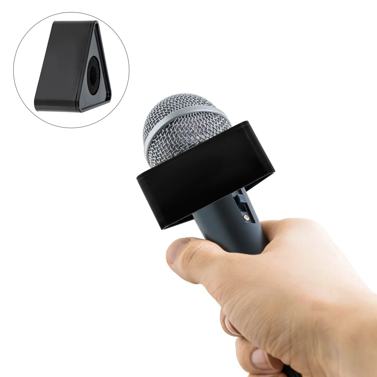 2Pcs Practical ABS Triangle Mic Station Logo Durable Interview Microphone Flag Small Lightweight Outdoor Use Microphone Flag 
2Pcs Practical ABS Triangle Mic Station Logo Durable Interview Microphone Flag Small Lightweight Outdoor Use Microphone Flag