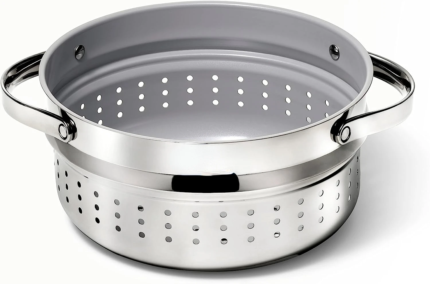 Steamer - Stainless Steel Steamer with Handles - Non Stick, Non Toxic Coating - Steam Veggies, Seafood, and More - Compatible Wi
Steamer - Stainless Steel Steamer with Handles - Non Stick, Non Toxic Coating - Steam Veggies, Seafood, and More - Compatible Wi