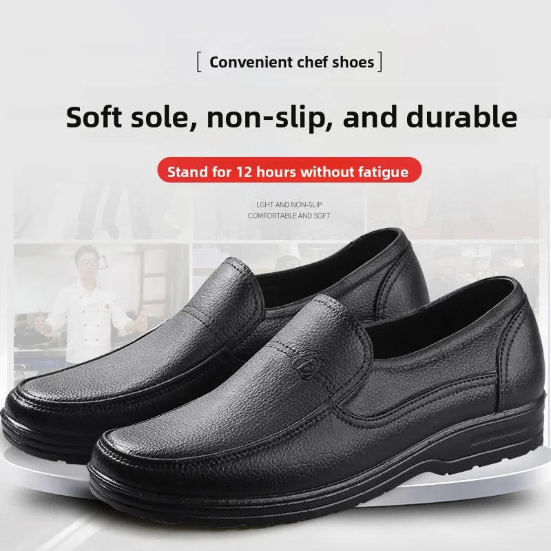 Men's Leather Shoes Business Casual Waterproof Breathable Low-Top Chef Wear-Resistant Rain Boots Autumn New Style Dad Middle-...
Men's Leather Shoes Business Casual Waterproof Breathable Low-Top Chef Wear-Resistant Rain Boots Autumn New Style Dad Middle-...