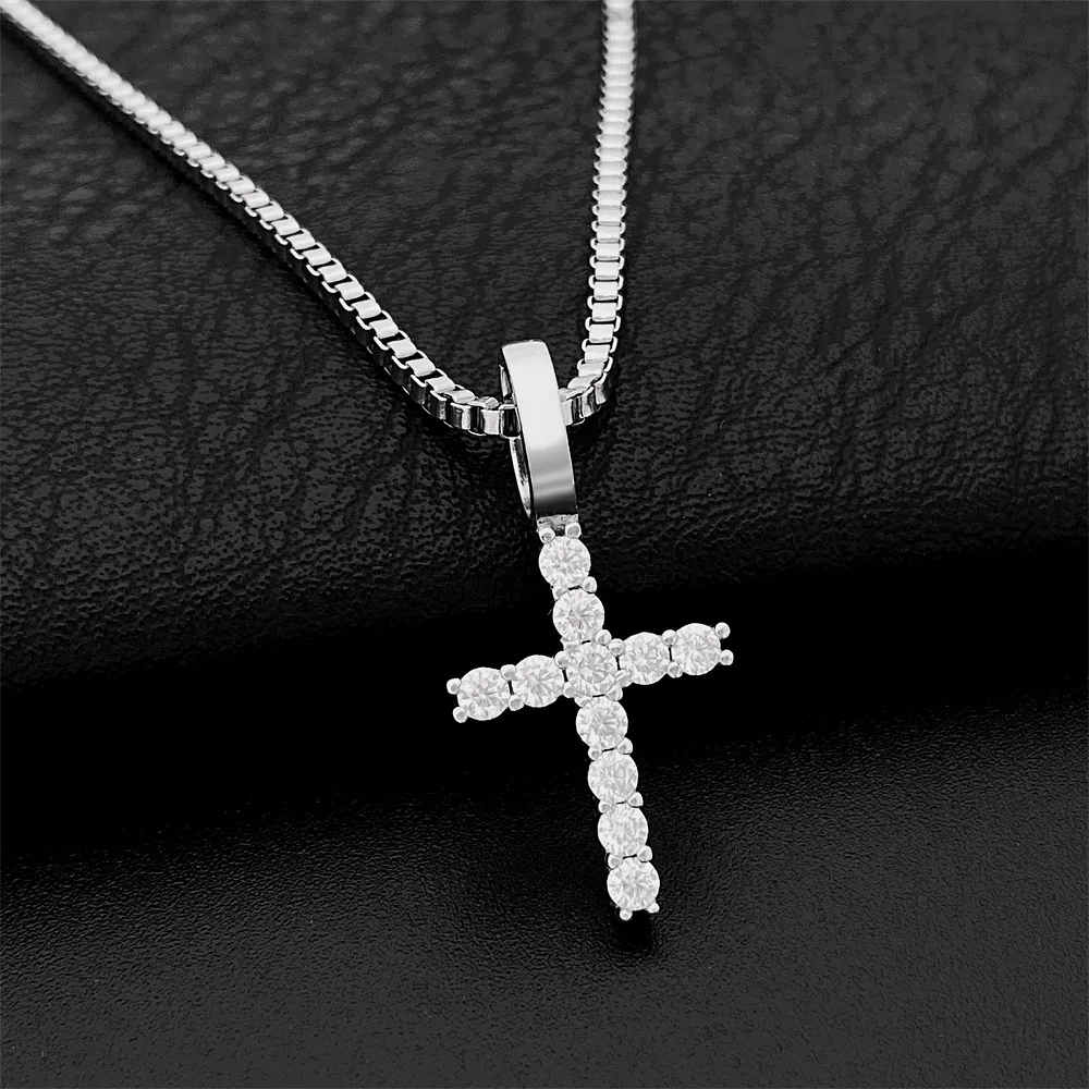 2.5mm 925 silver inlaid moissani cross hip-hop pendant that can be worn through a single stone necklace, fashionable charm jewelry, street accessories, birthday gifts, unique jewelry, the best gift for him/her
2.5mm 925 silver inlaid moissani cross hip-hop pendant that can be worn through a single stone necklace, fashionable charm jewelry, street accessories, birthday gifts, unique jewelry, the best gift for him/her