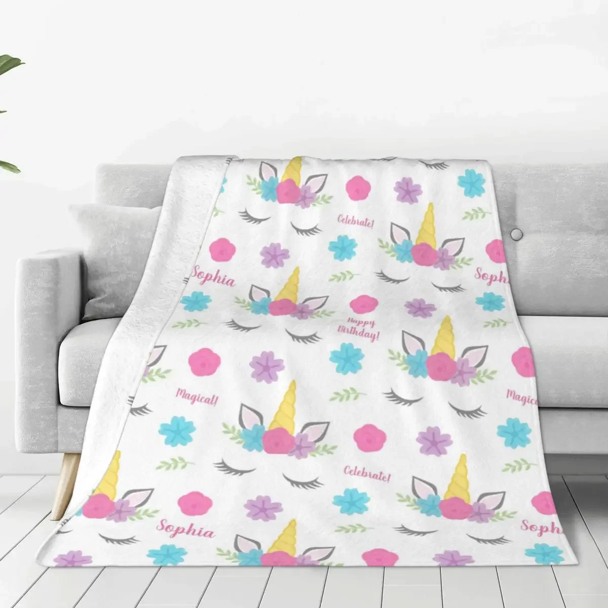 Cartoon Floral Unicorn Plaid Baby Blanket Flannel Textile Decor Breathable Lightweight Babe Carpets For Bed Bedroom Quilt
Cartoon Floral Unicorn Plaid Baby Blanket Flannel Textile Decor Breathable Lightweight Babe Carpets For Bed Bedroom Quilt