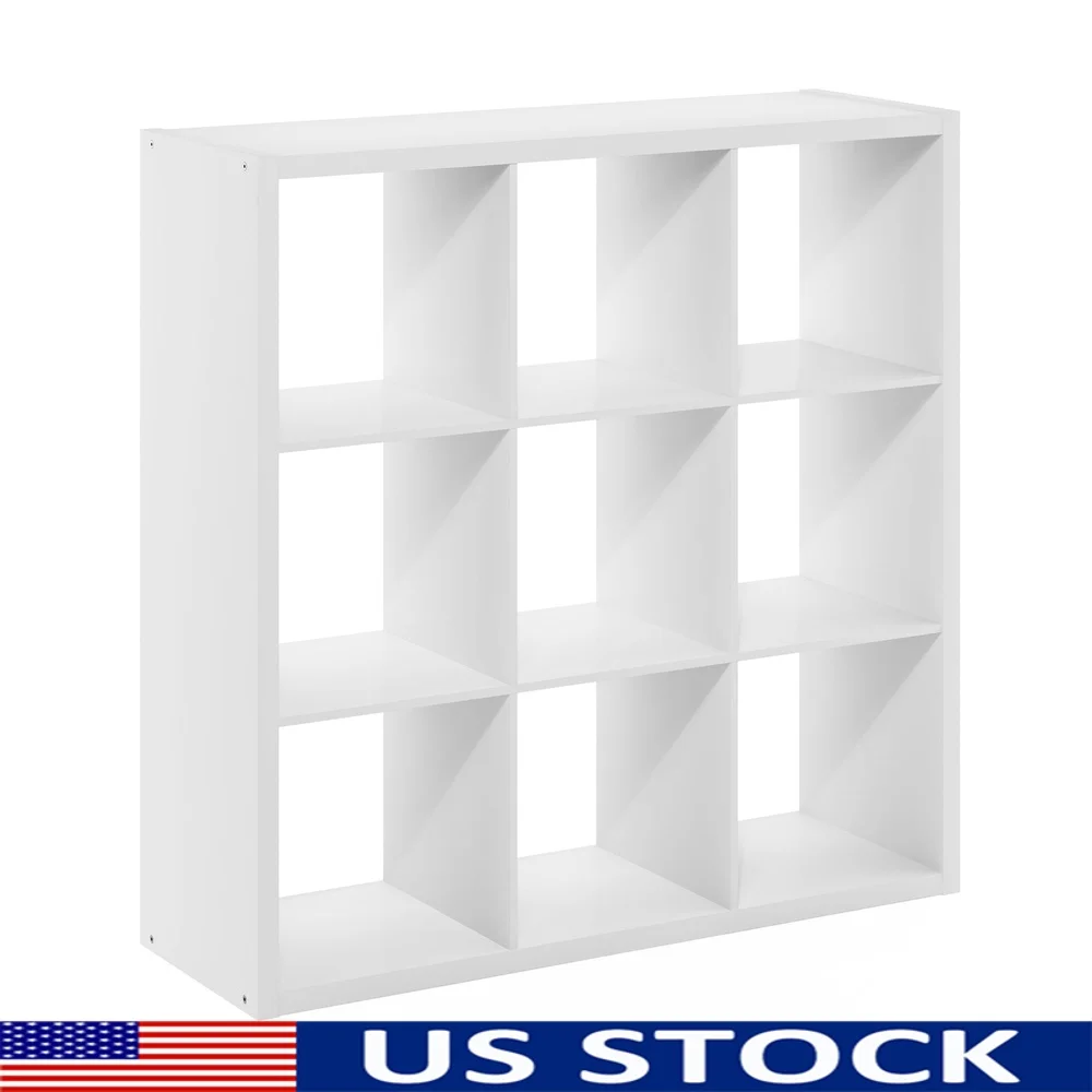 Modern 9-Cube Open Back Storage Organizer Unit Living Room Home Office Garage Easy Assembly Composite Wood
Modern 9-Cube Open Back Storage Organizer Unit Living Room Home Office Garage Easy Assembly Composite Wood