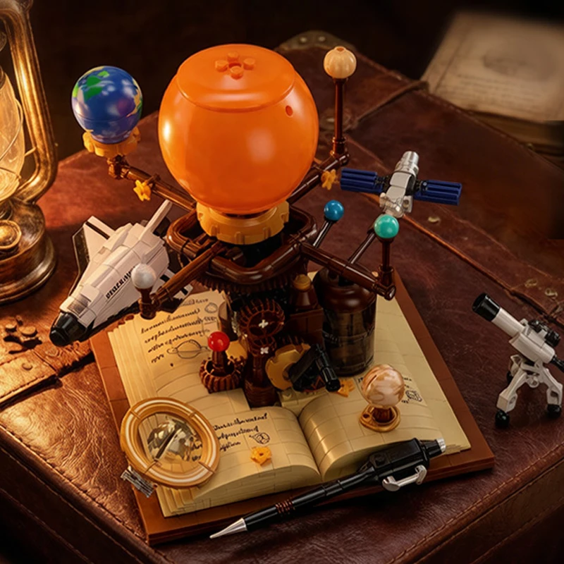 Mechanical Solar System MOC Building Blocks Space Shuttle Rotating Planet Gear 3D Puzzle Astronomy STEM DIY Toys Kids Adult Gift
Mechanical Solar System MOC Building Blocks Space Shuttle Rotating Planet Gear 3D Puzzle Astronomy STEM DIY Toys Kids Adult Gift