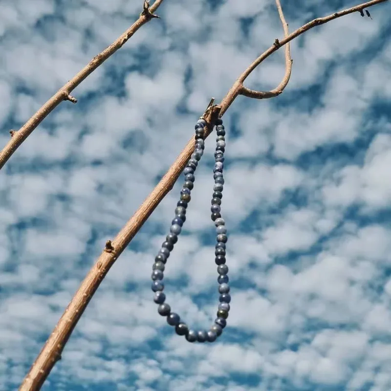 Retro Ethnic Style Natural Blue Stone Beaded Necklace Jewelry Women's Personality Advanced Sense Collarbone Chain Necklace Jewel
Retro Ethnic Style Natural Blue Stone Beaded Necklace Jewelry Women's Personality Advanced Sense Collarbone Chain Necklace Jewel
