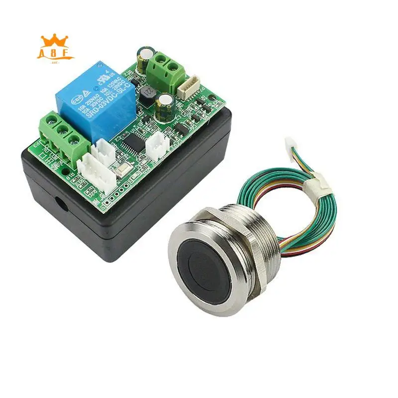 A08E-Access Control Fingerprint Control Board 7-30V Fingerprint Identification Module DIY Relay Door Lock Controller