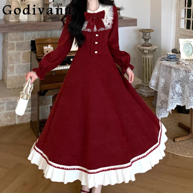 Осень-зима, большие размеры, студенческие ретро-платья с французским темпераментом, тяжелая промышленность, большие качели, толстое платье принцессы с высокой талией
Осень-зима, большие размеры, студенческие ретро-платья с французским темпераментом, тяжелая промышленность, большие качели, толстое платье принцессы с высокой талией