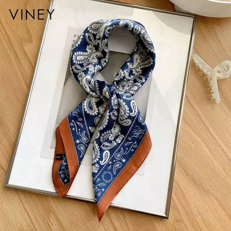 Women's Paisley Square Scarf - Lightweight Silk Neck Kerchief for Spring/Fall, Fashionable Bandana for Shirts & Suits
Women's Paisley Square Scarf - Lightweight Silk Neck Kerchief for Spring/Fall, Fashionable Bandana for Shirts & Suits