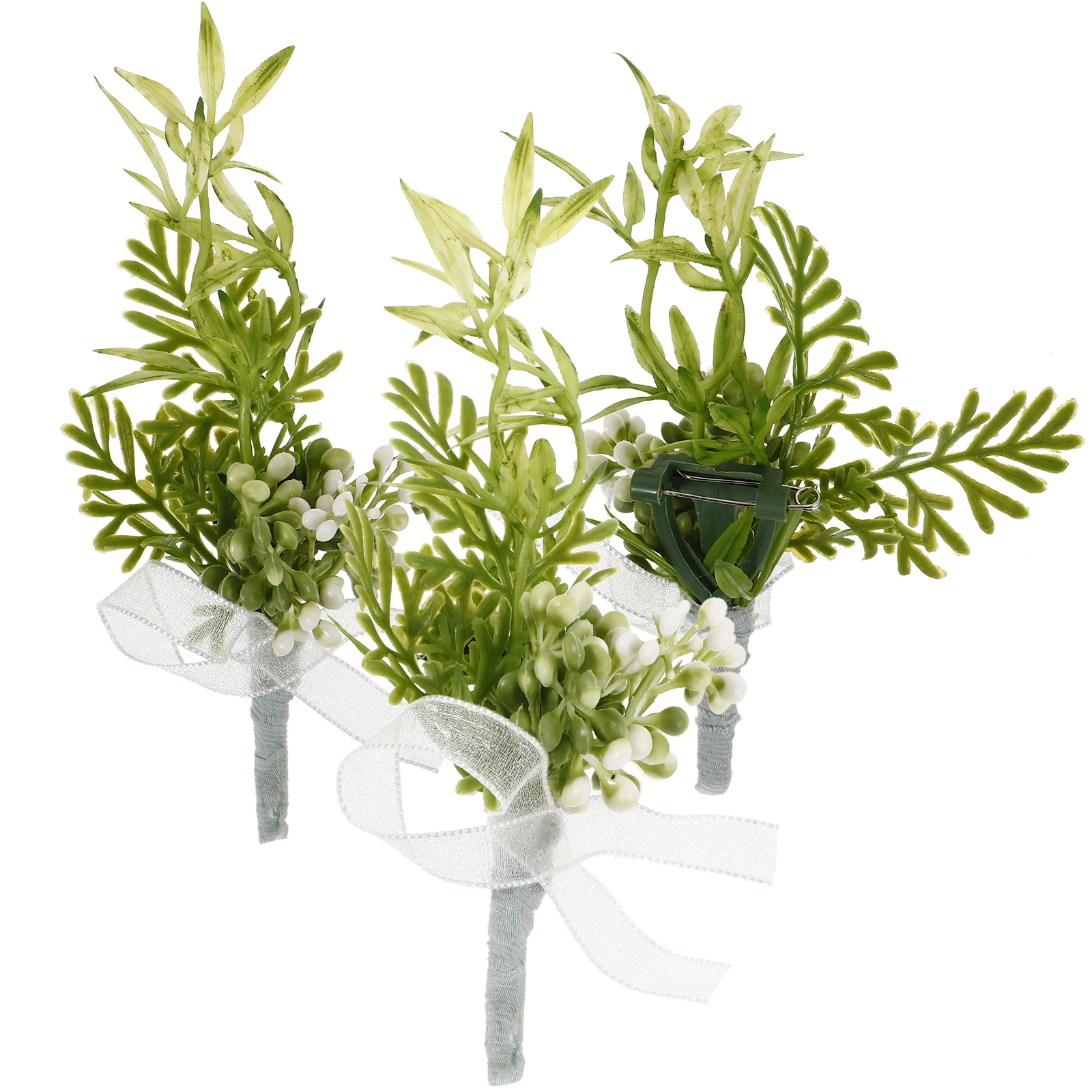 3pcs Corsage Brooch Artificial Flower Boutonniere Green Plants Wedding Groomsmen Bride Bridesmaid Decorations Simulated Flowers
3pcs Corsage Brooch Artificial Flower Boutonniere Green Plants Wedding Groomsmen Bride Bridesmaid Decorations Simulated Flowers