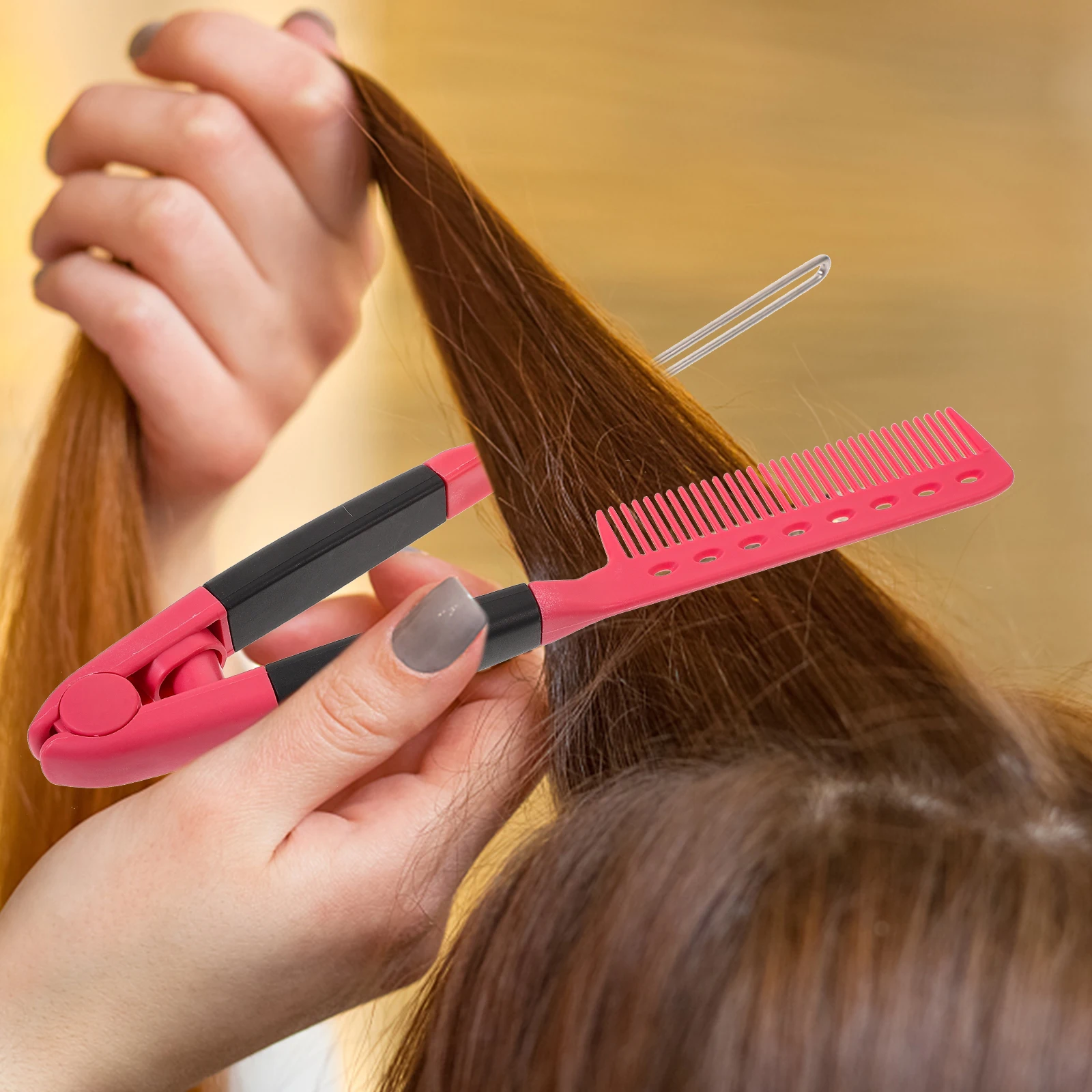Professional Hair Straightener ABS Alloy Comb Thick Hair Styling Tool Straightening Brush Elegant Design Comfortable Grip Home
Professional Hair Straightener ABS Alloy Comb Thick Hair Styling Tool Straightening Brush Elegant Design Comfortable Grip Home