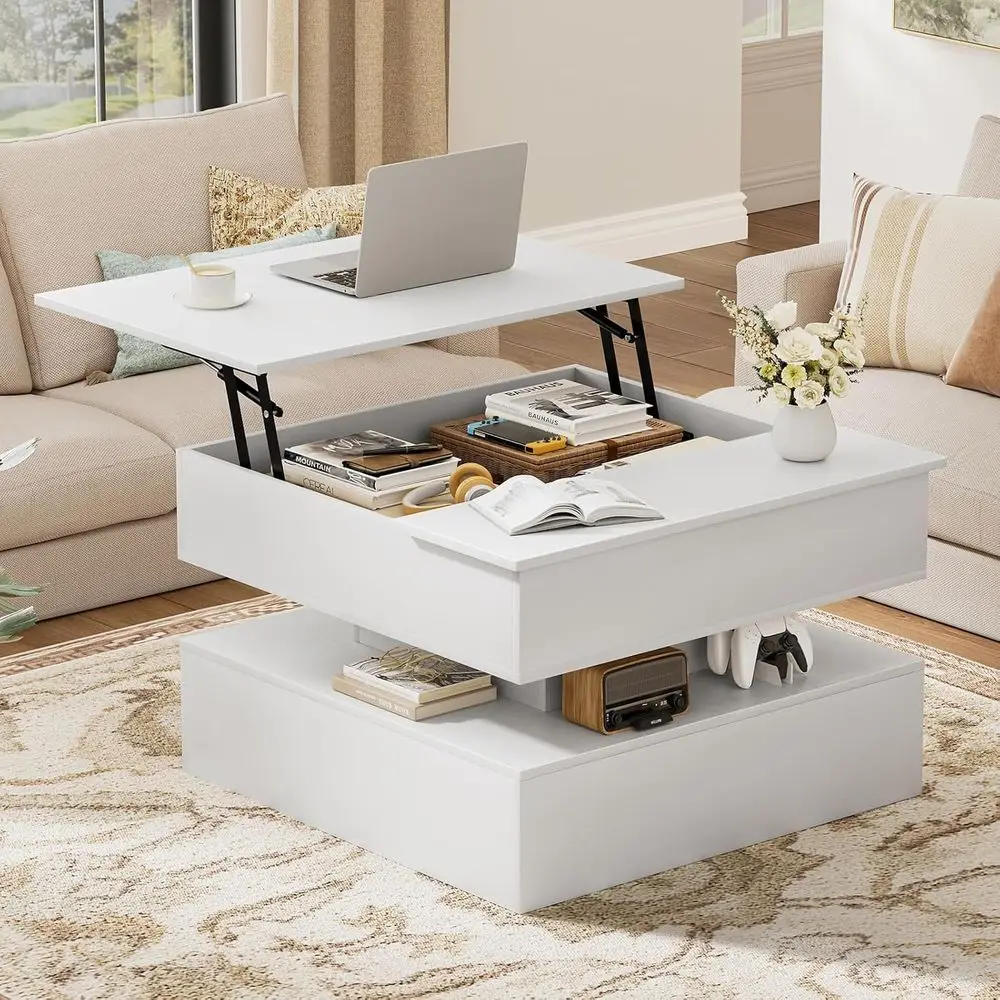 Storage and Hidden Compartment Coffee Table, Wooden Square Living Room Center Table, 31.5 Small Display Shelf Dining Room Table,
Storage and Hidden Compartment Coffee Table, Wooden Square Living Room Center Table, 31.5 Small Display Shelf Dining Room Table,