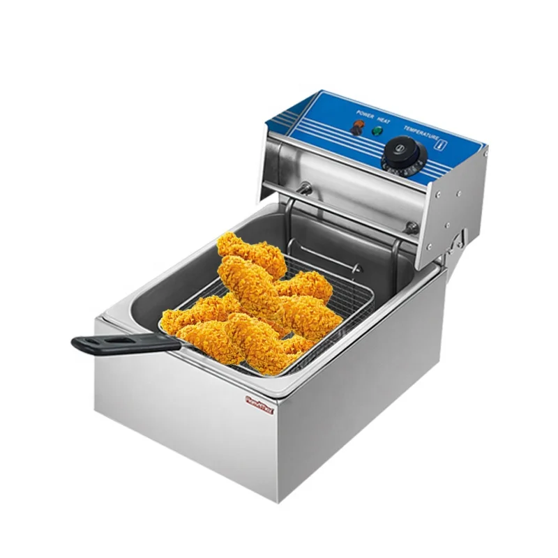 HEF 81A Hot Sale Kitchen Equipment Stainless Steel Commercial Residential Electric Chips Chicken Deep Fryer
HEF 81A Hot Sale Kitchen Equipment Stainless Steel Commercial Residential Electric Chips Chicken Deep Fryer
