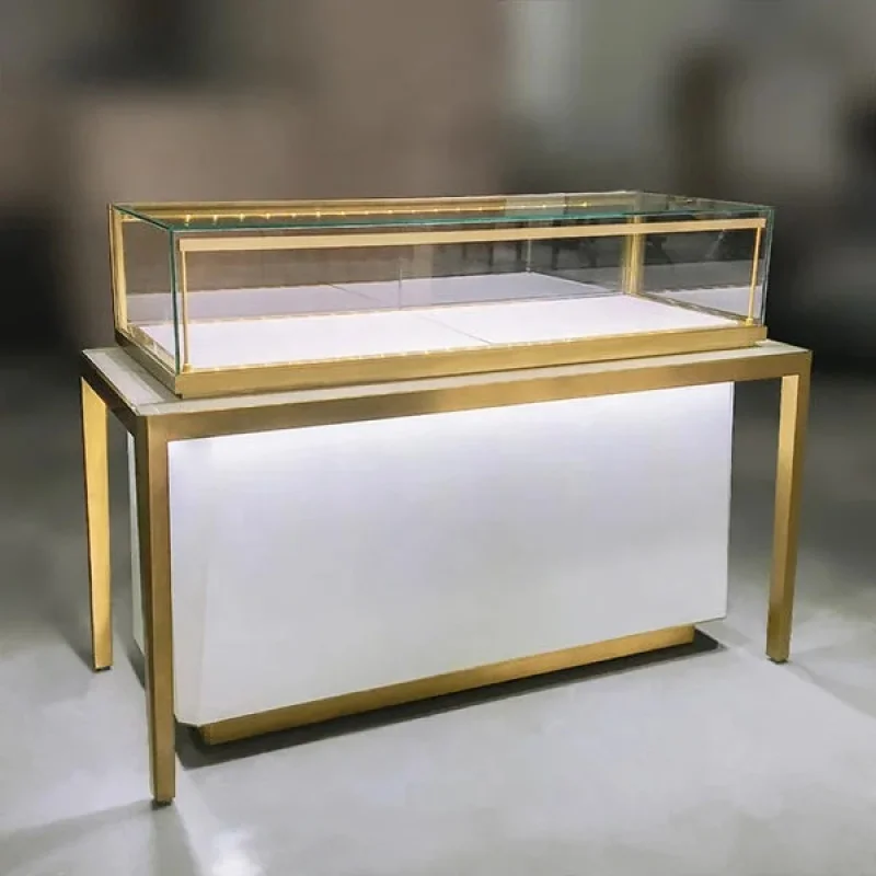 Customize.Luxury Jewelry Counter Table Design Wooden Display Stand Jewelry Shop New Stylish Jewelry Showcase Cabinet Golden
Customize.Luxury Jewelry Counter Table Design Wooden Display Stand Jewelry Shop New Stylish Jewelry Showcase Cabinet Golden