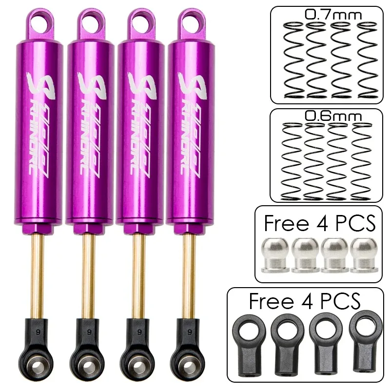 RhinoRC S100-01/02/03 Full Metal High Quality Shock Absorber for 2-4KG 1/10 RC MOA Shafty Crawler Car Rig
RhinoRC S100-01/02/03 Full Metal High Quality Shock Absorber for 2-4KG 1/10 RC MOA Shafty Crawler Car Rig